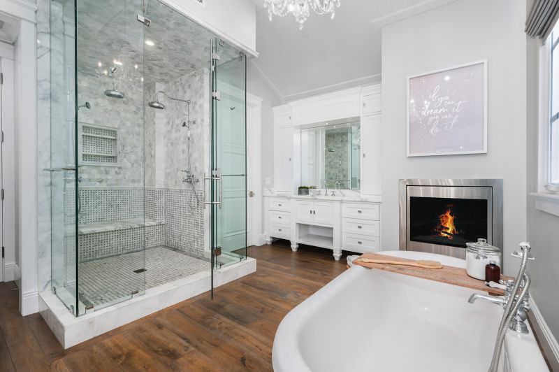 Luxury Bathroom with Rainfall Shower