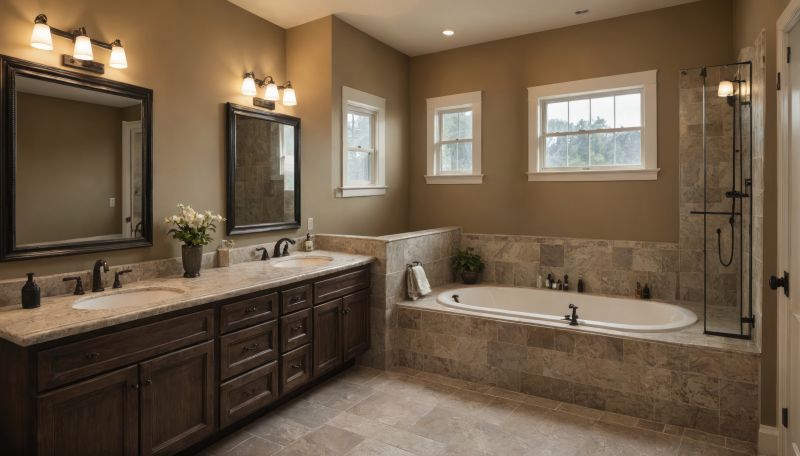 Elegant Bathroom with Natural Stone Accents