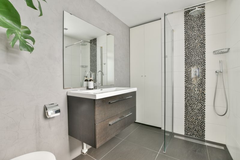 Finished Bathroom with Modern Fixtures